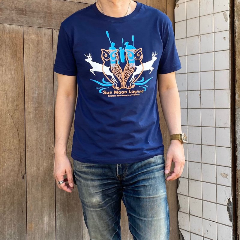 MILU台灣故事T-Shirt / 日月潭 日月神話 / 短袖T恤 / 純棉 MIT - 男 T 恤 - 棉．麻 