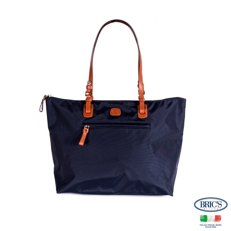 【BRIC' S】X collection 大容量 肩背旅行袋(附小側背包) 深藍 - 行李箱/旅行袋 - 其他材質 藍色