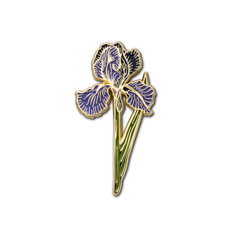 Enamel Pin Iris - 徽章/別針 - 琺瑯 紫色