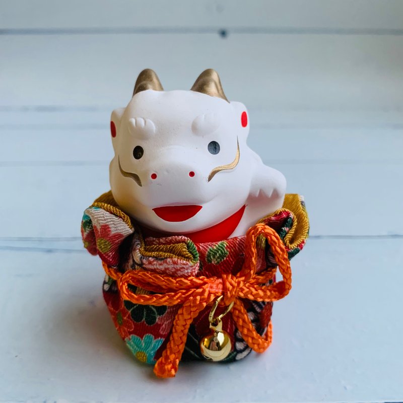 錦彩招福龍-和服-生肖吉祥物(龍) - 公仔/玩偶 - 陶 