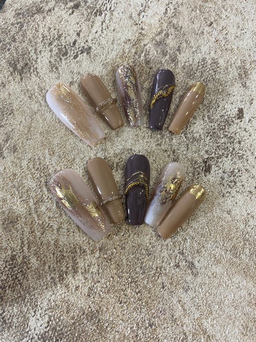 LoveStory Nail arts/Press on nails/handmade手工美甲 穿戴甲 貴婦下午茶2