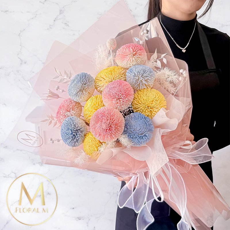 Make a wish夢幻彩虹泡泡擴香花束(贈送5ml香氛油) - 乾燥花/永生花 - 植物．花 紫色