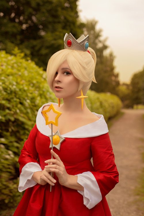 Yuna Cosplay Store Fire Rosalina inspired Super Brothers Mario costume made to order!
