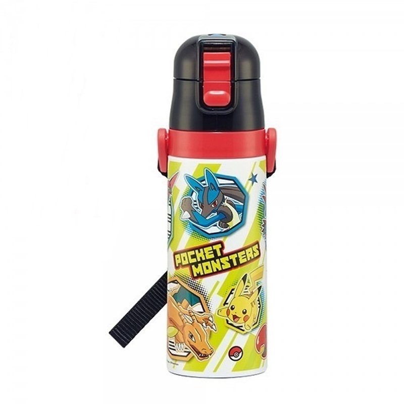 Skater- Stainless Steel Direct Drink Insulated Kettle (470ml) Pokémon Red and Black - Other - Stainless Steel Multicolor