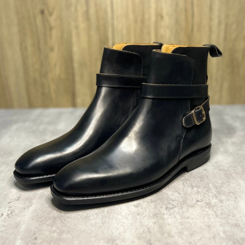 Handmade Goodyear Welt Jodphur Boots Bespoke Customize - Men's Boots - Genuine Leather Black