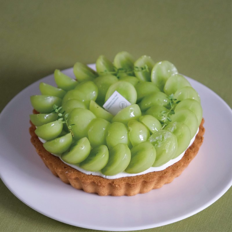 【1%bakery季節限定】綠葡萄佐法式蜜蘋果塔/門市自取 - 蛋糕/甜點 - 新鮮食材 綠色