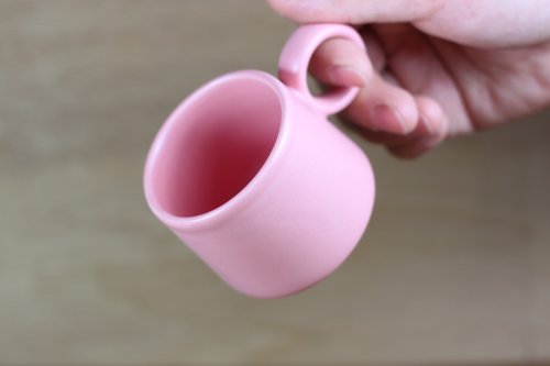 自然釉文創工作室 【母親節禮物】粉紅泡泡 咖啡分享杯 自然釉小緣杯 臺灣鶯歌製