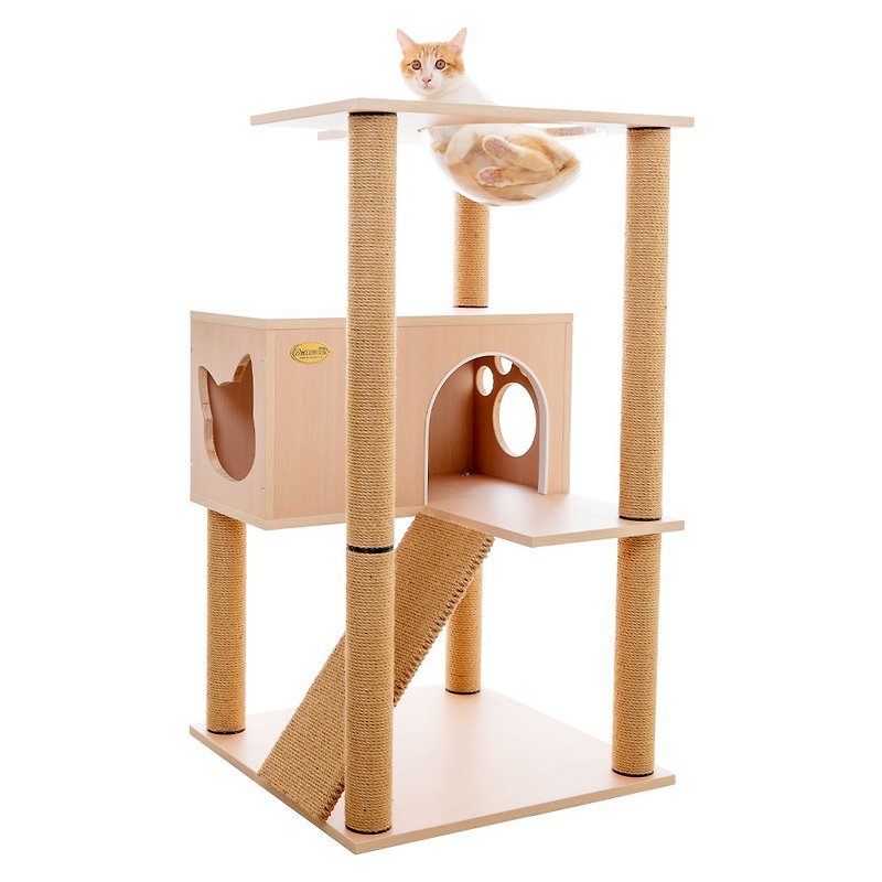 【MOMOCAT】C503 Galaxy Meow Cat Jumping Platform - Three Wood Colors - อุปกรณ์แมว - ไม้ 