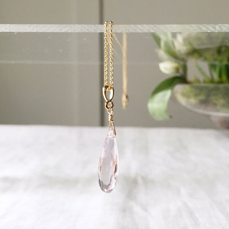 【February's birthstone】 Pink Amethyst · Elegant · Necklace - Necklaces - Semi-Precious Stones Pink