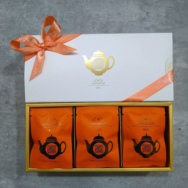 天然蜜香高山紅茶 | 立體三角原葉茶包 | 台灣茶 | 人手採茶 (15) - 茶葉/茶包 - 紙 橘色
