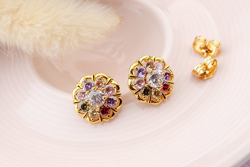 flower earrings of desire - Earrings & Clip-ons - Precious Metals 
