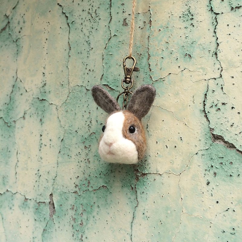[羊樂多羊毛氈樂園] 客製 短毛 兔子 訂製區 - 似顏繪/客製畫像 - 羊毛 