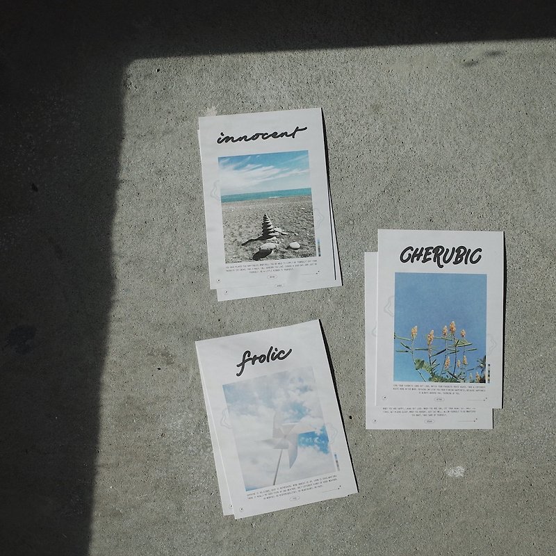 Frolic / Postcard Set. - การ์ด/โปสการ์ด - กระดาษ สีน้ำเงิน