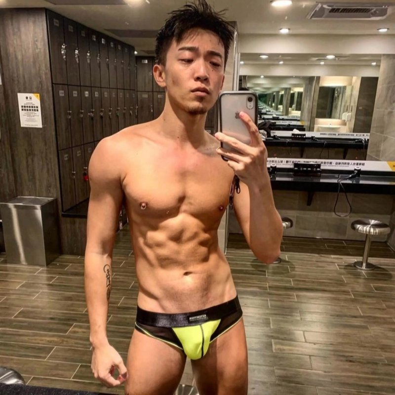 AttentionWear黑標超低腰網眼三角內褲【螢光黃】│ATTENTION台灣 - 男內衣褲 - 尼龍 黃色