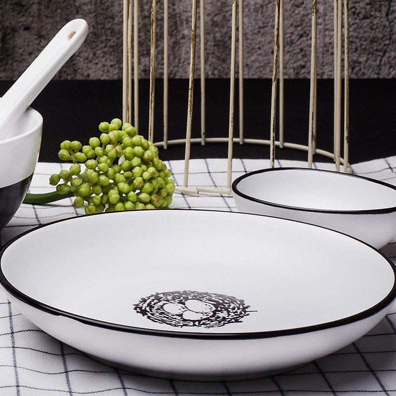 【JOYYE ceramic tableware】 bird nesting 6-inch disc (a set of 2) - Small Plates & Saucers - Porcelain 