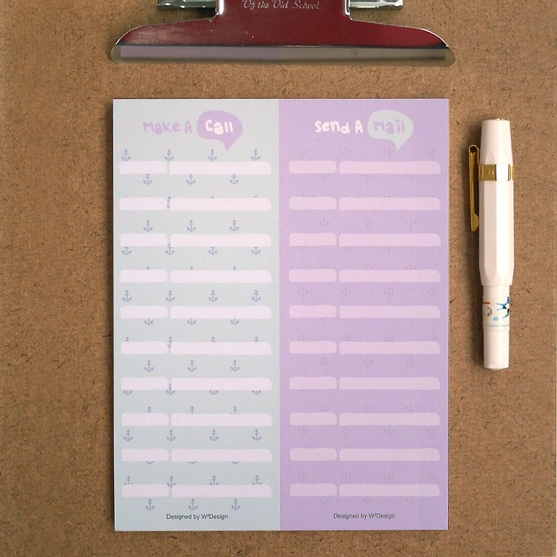 [W2Design] Memo Pad note paper tear, a tear (call & mail) - Sticky Notes & Notepads - Paper Multicolor