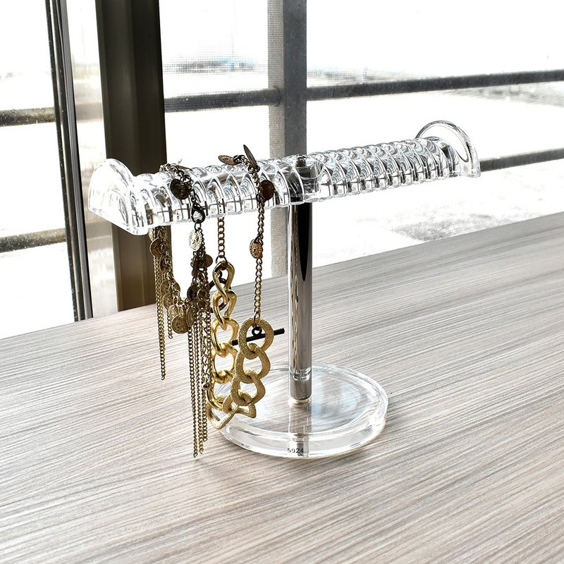 Bracelet jewelry transparent Acrylic display stand (height 15.5cm) - กล่องเก็บของ - อะคริลิค สีใส