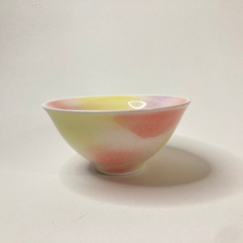 三色プリン-小湯飲み - 急須・ティーカップ - 磁器 ピンク