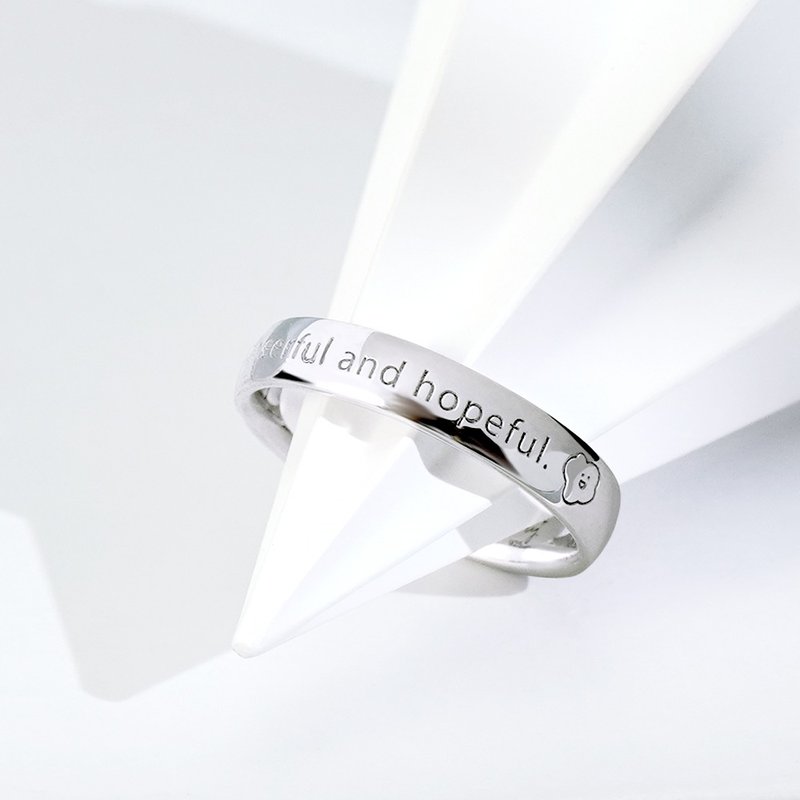 Story+聯名系列 訂製心情純銀戒指 喜寶 怒君 小哀 樂樂 - 戒指 - 純銀 銀色