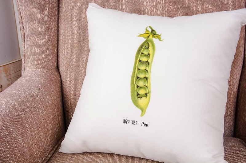 Cushion-豌豆 Pea - หมอน - เส้นใยสังเคราะห์ สีเขียว