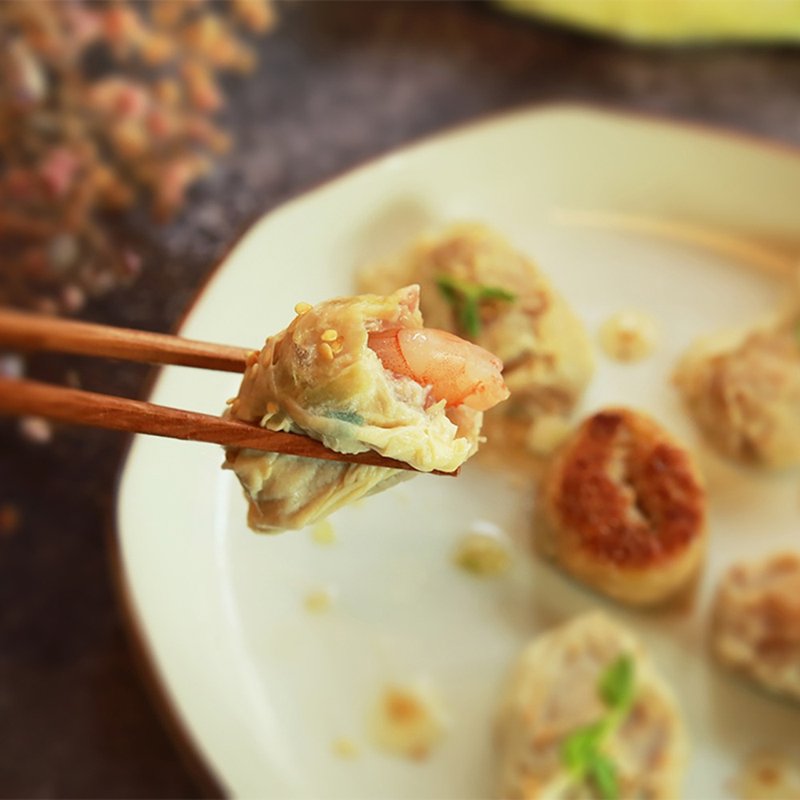 【低醣千張餃】高麗菜蝦仁2盒/3盒 - 其他 - 新鮮食材 橘色
