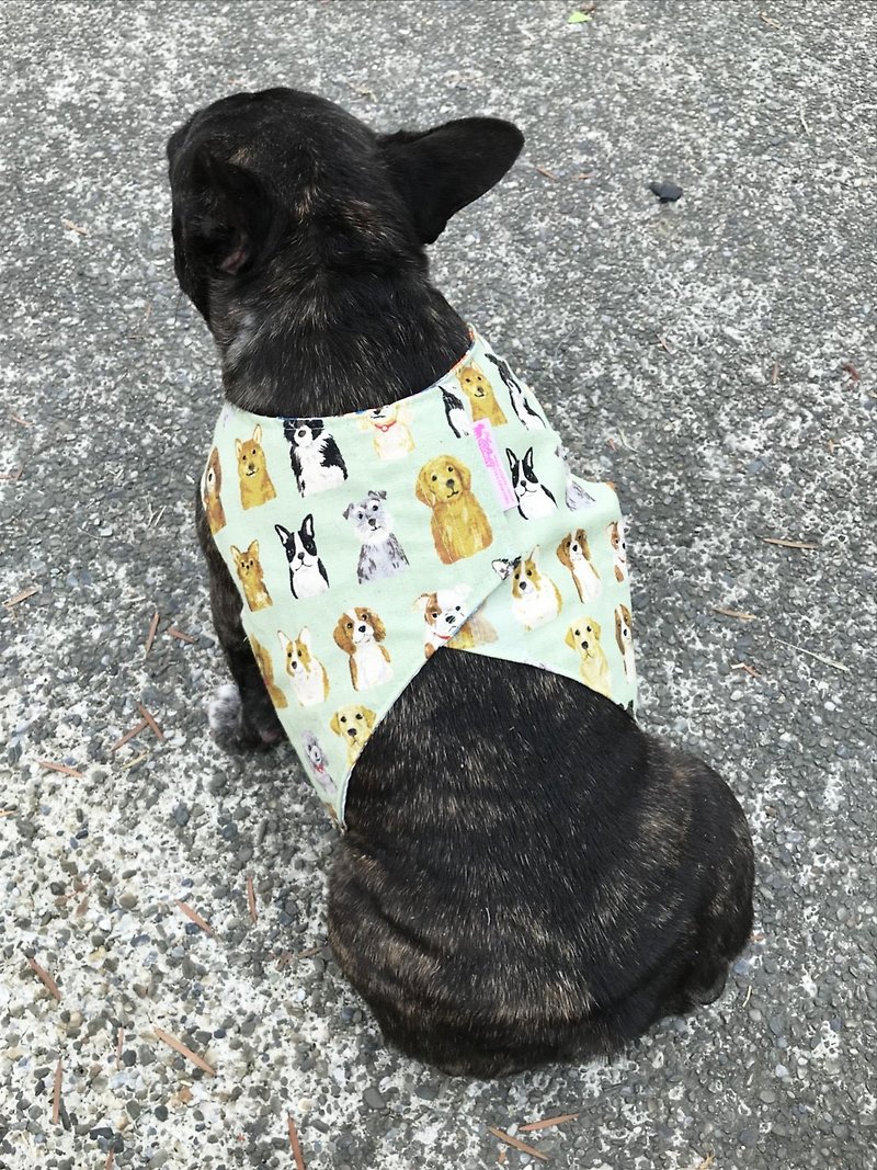 Friendly dog cold vest L - Clothing & Accessories - Cotton & Hemp Multicolor