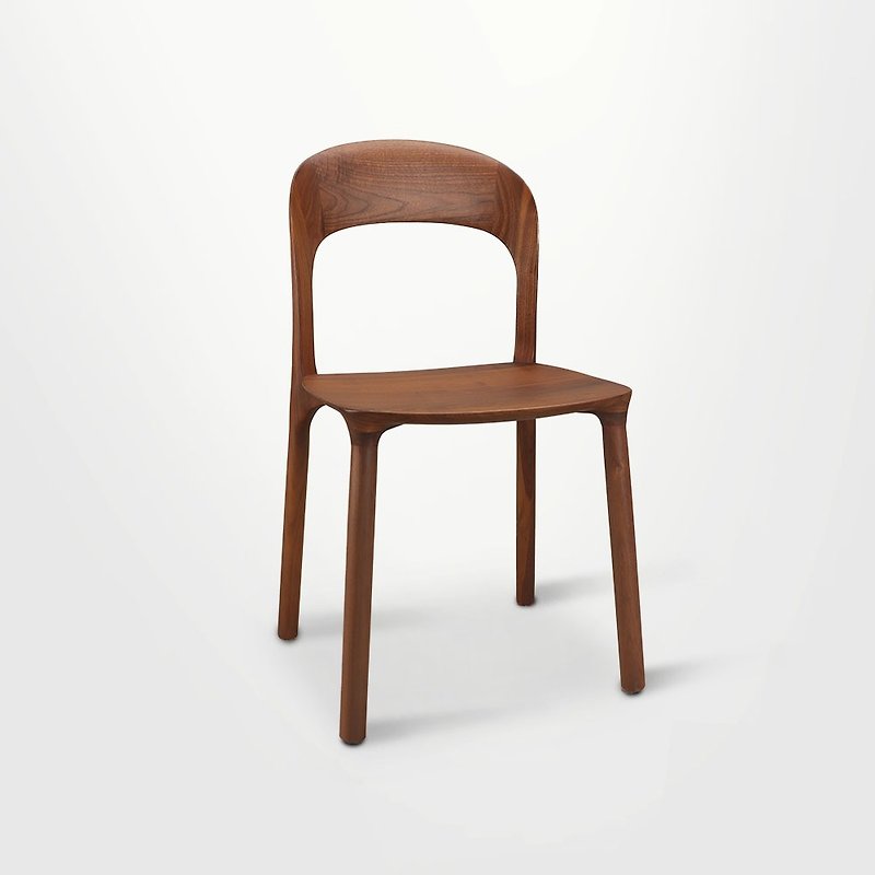 Bailey North American Walnut Dining Chair Solid Wood Chair - เก้าอี้โซฟา - ไม้ 