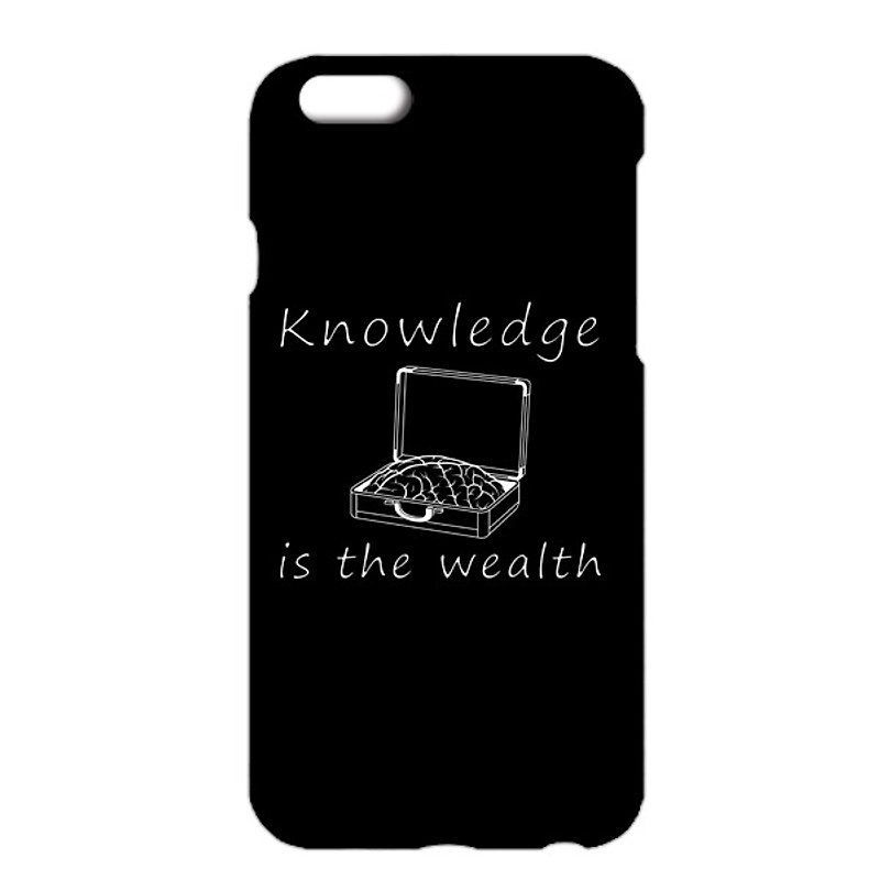 [iPhoneケース] Knowledge is the wealth / black - スマホケース - プラスチック ブラック