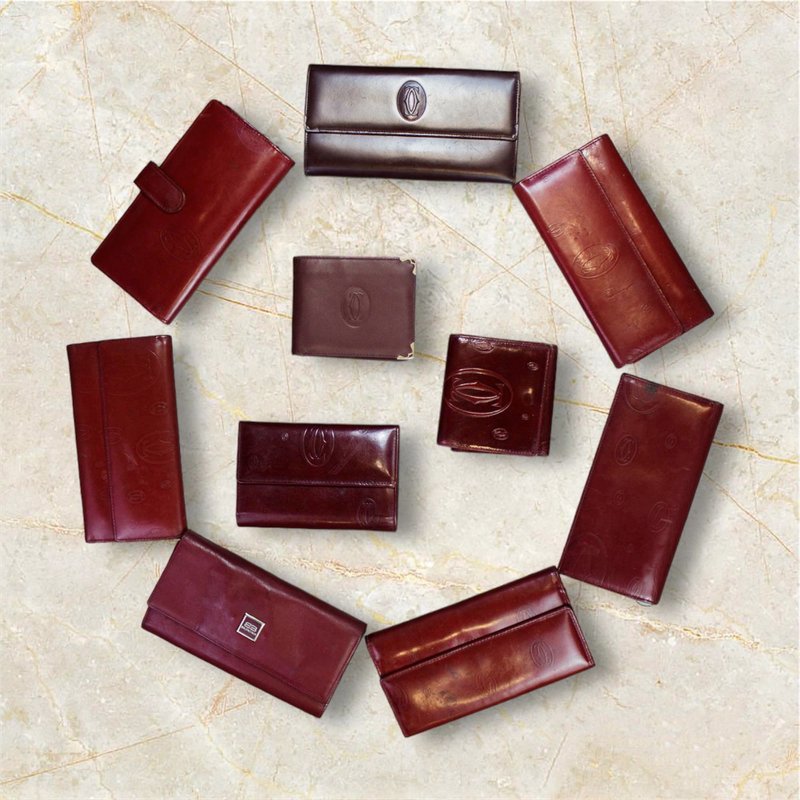 Tsubasa.Y│Boutique wallet**Multiple styles to choose from**Balenciaga Cartier Cartier bag - Wallets - Genuine Leather Brown