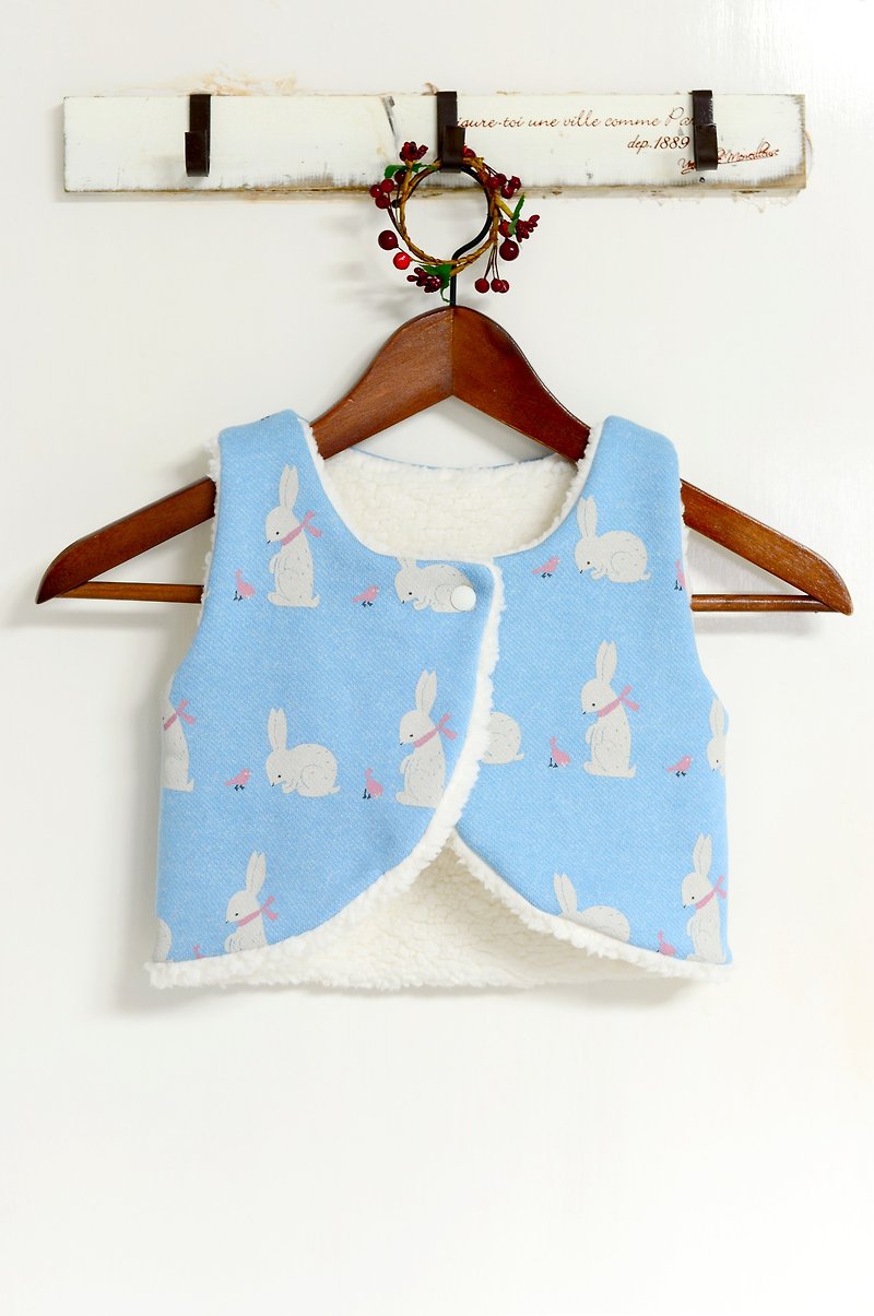 Baby gifts - hand-made double-sided plush vest - Baby Gift Sets - Cotton & Hemp 