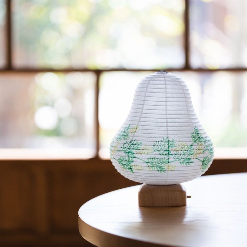 cocolan Japanese wooden lamp table lamp green - โคมไฟ - ไม้ สีเขียว