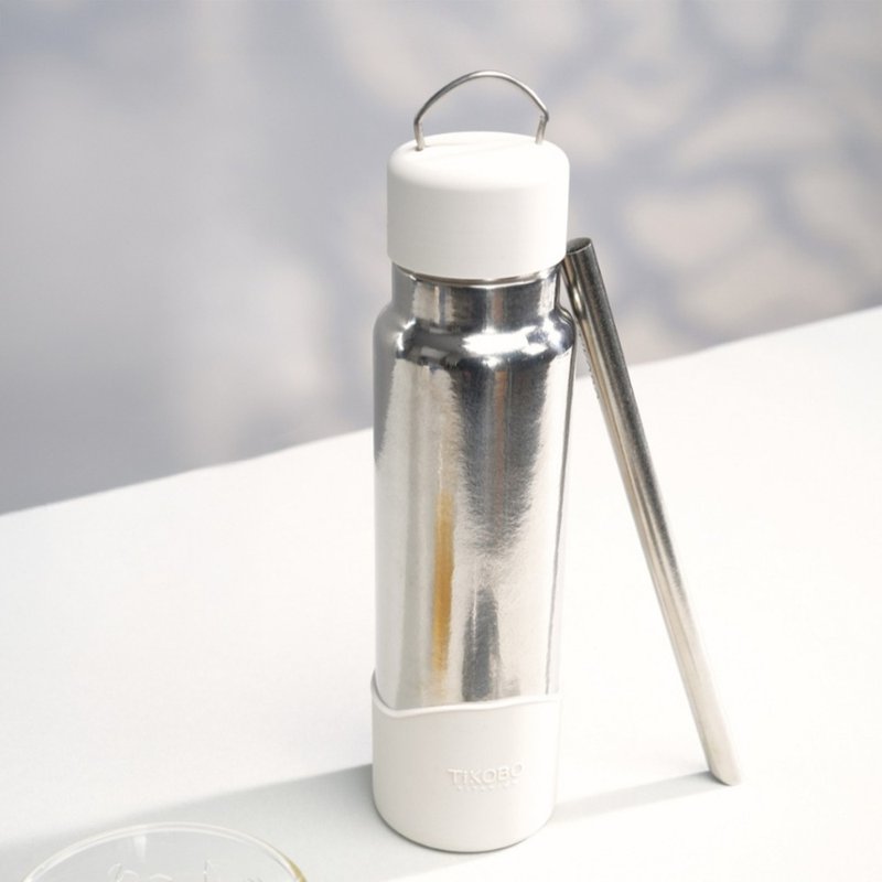 【贈配件】經典袋鼠瓶2代 520ml 贈茶隔&粗吸管&吸管套&吸管瓶刷 - 保溫瓶/保溫杯 - 其他金屬 多色