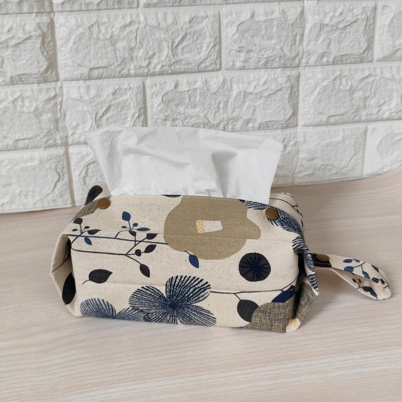 Hanging facial tissue cover/toilet paper cover = Taiwan cotton = Elegant Flower Season (3 colors in total) - Tissue Boxes - Cotton & Hemp 