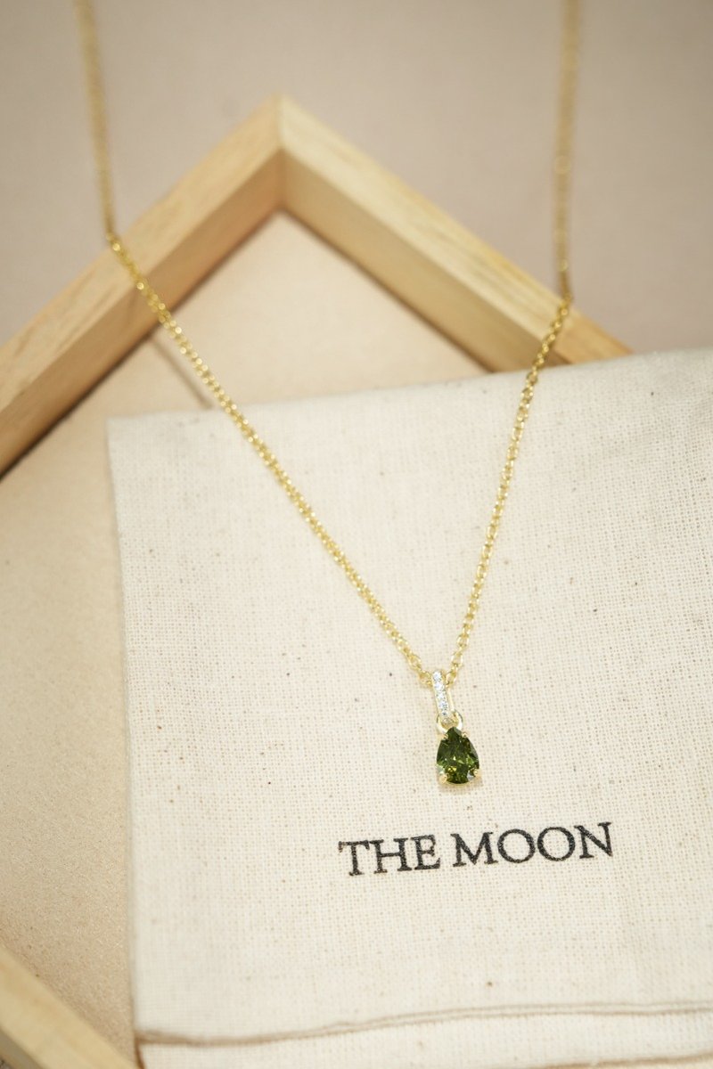 August birthstone Stone necklace - สร้อยคอ - คริสตัล 