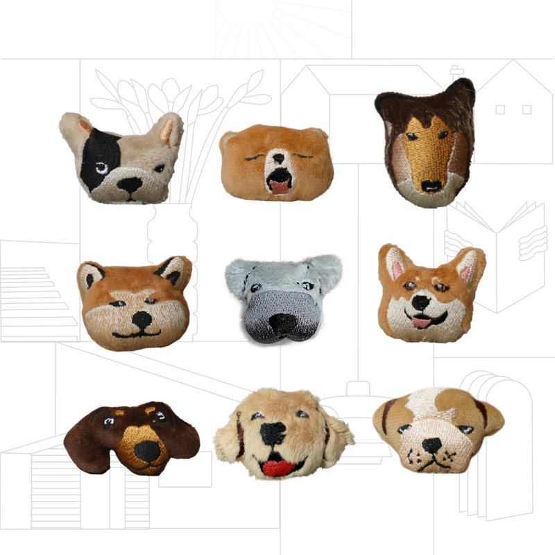 Urban pin dog collection / corgi / poodle / golden - 其他 - 其他材質 咖啡色