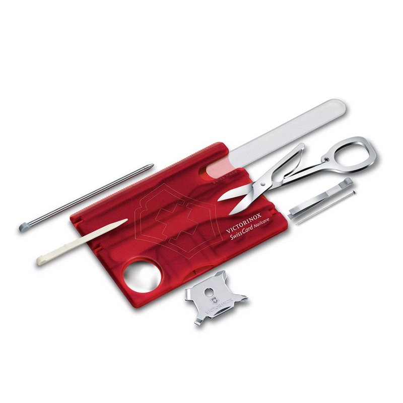 VICTORINOX 瑞士維氏 瑞士卡 13用 透紅 0.7240.T - 露營用品 - 不鏽鋼 紅色