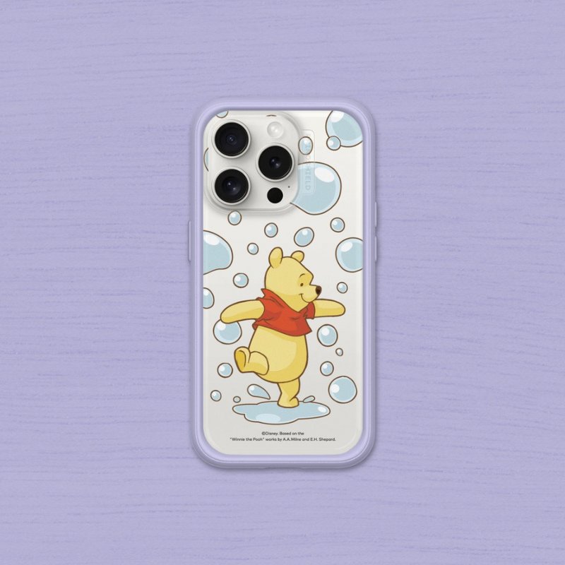 Mod NX frame back cover phone case∣Winnie the Pooh series/Playing with bubbles for iPhone - เคส/ซองมือถือ - พลาสติก หลากหลายสี