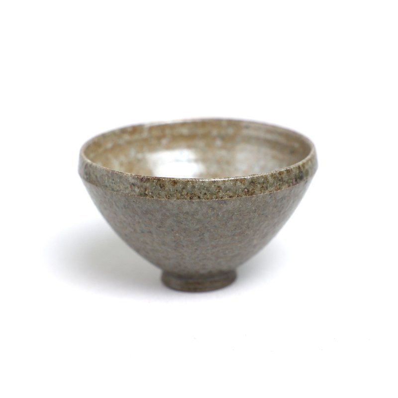 明芽窯 | 柴燒灰釉水杯 灰棕色 茶杯 陶杯 H9 - 茶壺/茶杯/茶具 - 陶 卡其色