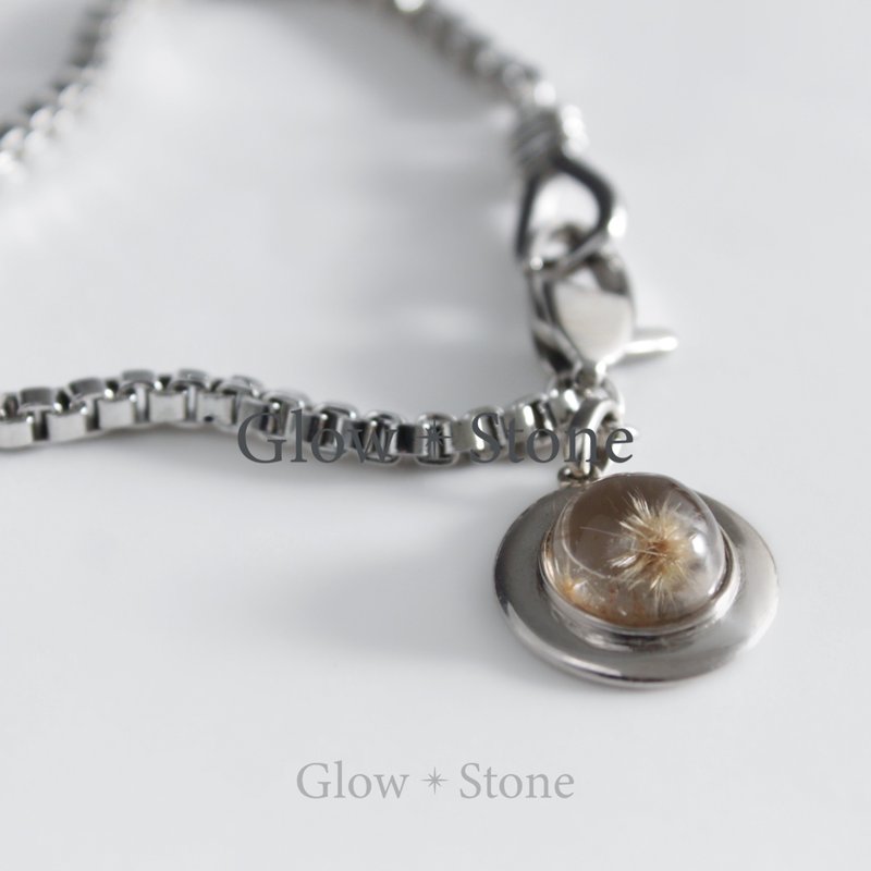 GLOWSTONE Blonde Crystal Design Hypoallergenic Steel Titanium Bracelet - สร้อยข้อมือ - คริสตัล สีทอง