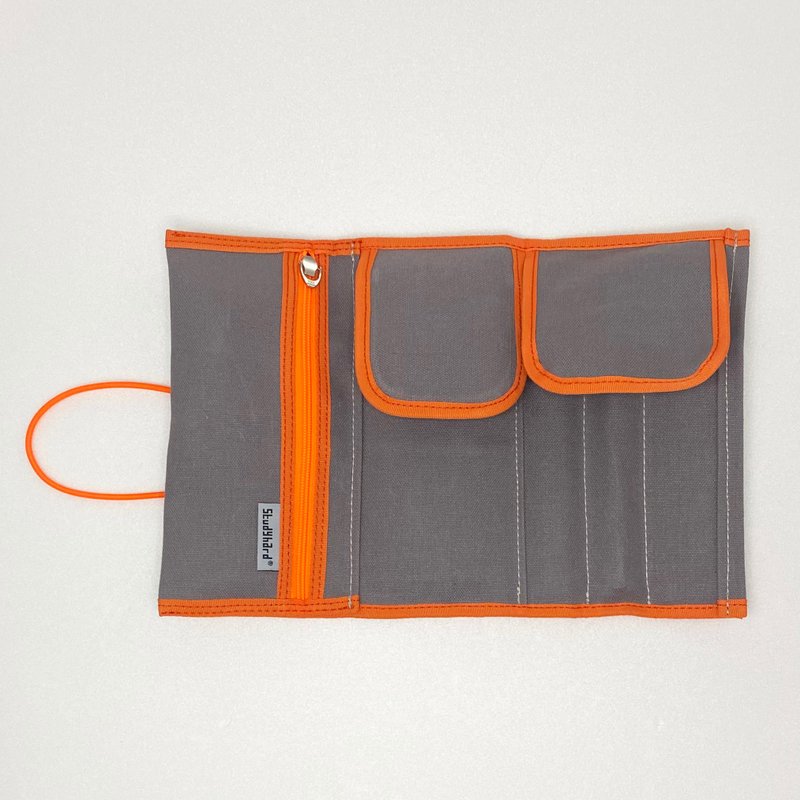 Tri-fold pen case, large capacity type - Pencil Cases - Cotton & Hemp Orange