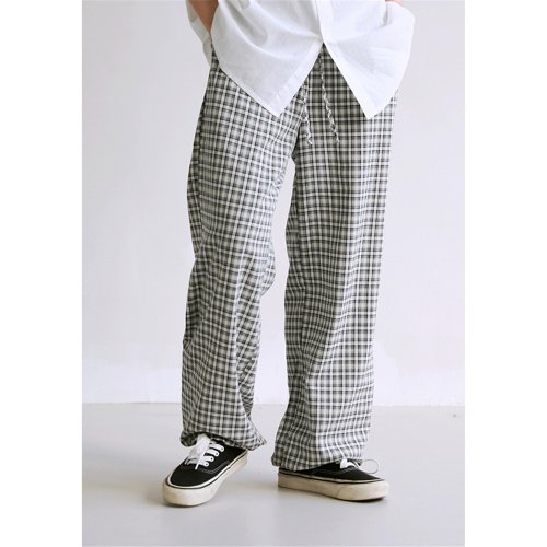 Black and white horizontal stripes Japan imported crepe cotton trousers  cool and breathable all-match straight casual pants - Shop Time Ship  Women's Pants - Pinkoi