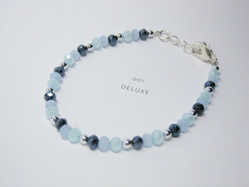 Tiny Raw Crystal Blue Bracelet - Bracelets - Gemstone Blue
