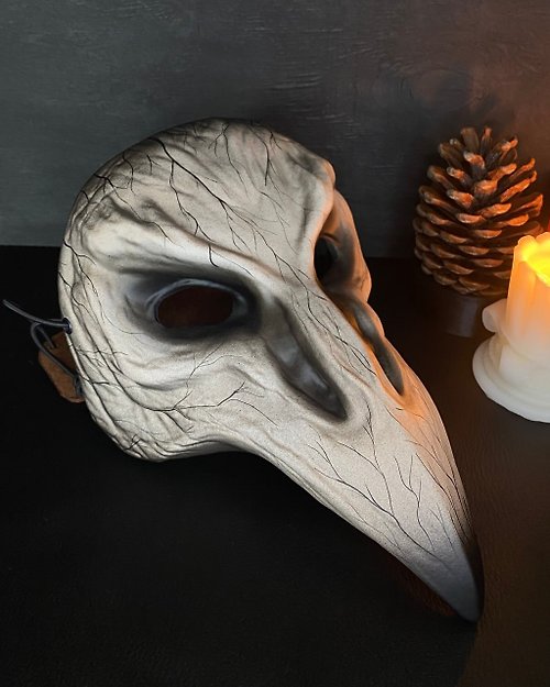 WorkshopRS Crow mask: Japanese Karasu Tengu mask Wearable - Venetian Carnival Mask