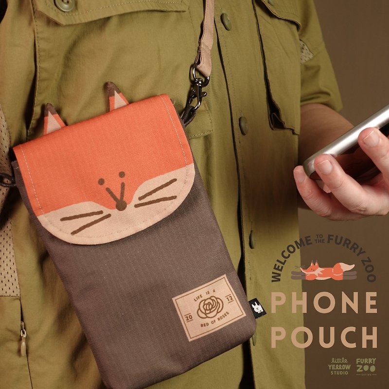 Styling carry-on bag, travel bag, mobile phone bag - Rose Fox - Messenger Bags & Sling Bags - Waterproof Material Khaki