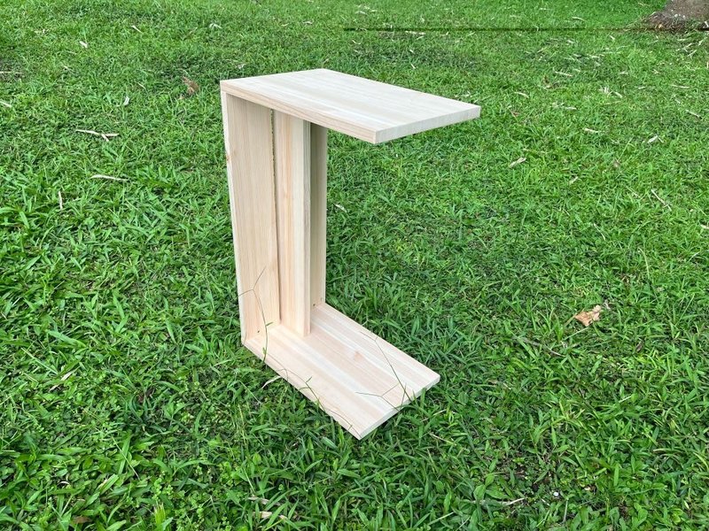 Ichiro Muchuang/Japanese cypress side table (DIY self-assembly) - เฟอร์นิเจอร์อื่น ๆ - ไม้ สีนำ้ตาล