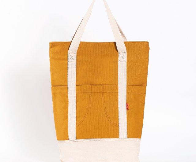 mustard tote bag