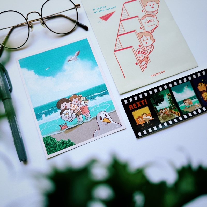 Future Envelope Set: 1 envelope/transparency film sticker/postcard each - การ์ด/โปสการ์ด - กระดาษ 