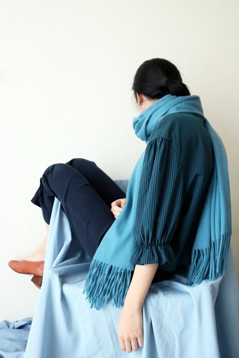 Some of the ocean blue and green series are in stock, please send a private message - Knit Scarves & Wraps - Wool 