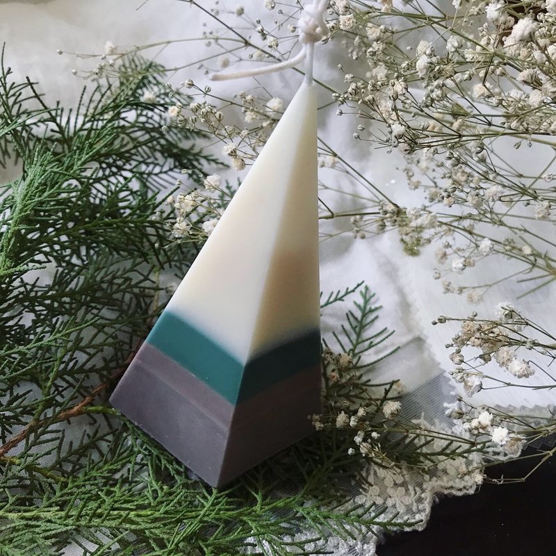 秋天的樹精油大豆蠟燭/療癒系蠟燭/生日禮物/交換禮物 - 香氛蠟燭/燭台 - 蠟 白色