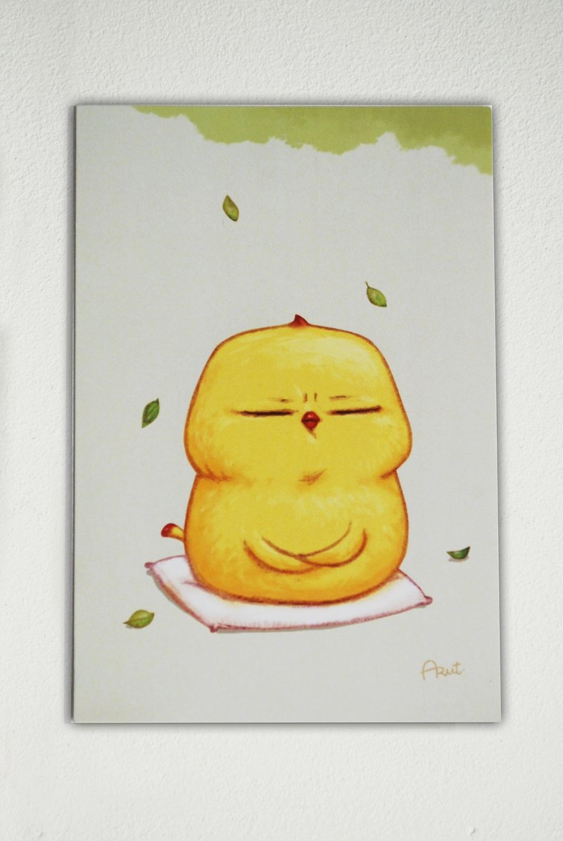 Warbie Postcard 002 Meditating Warbie - Cards & Postcards - Paper Yellow